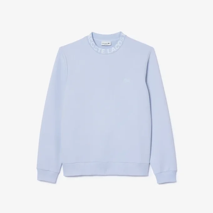Huvsweatshirt med logotyp och rund hals för herr