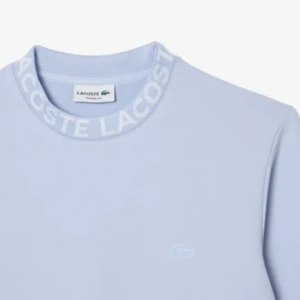Huvsweatshirt med logotyp och rund hals för herr