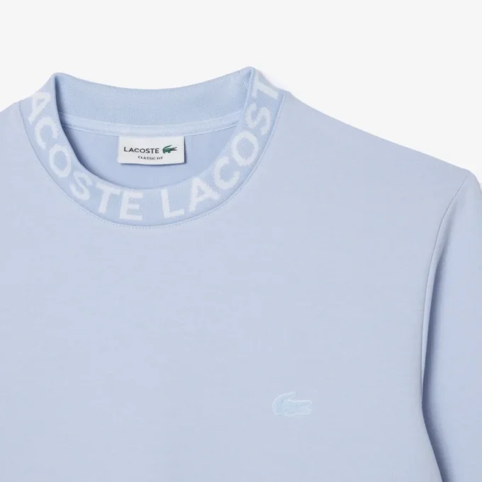 Huvsweatshirt med logotyp och rund hals för herr