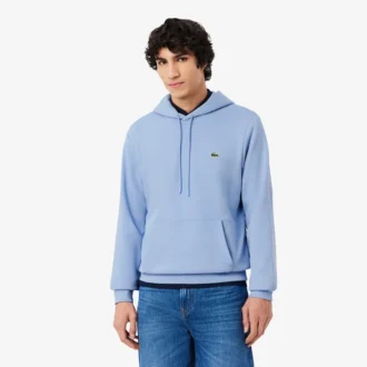 Huvtröja i bomullsfleece för herr