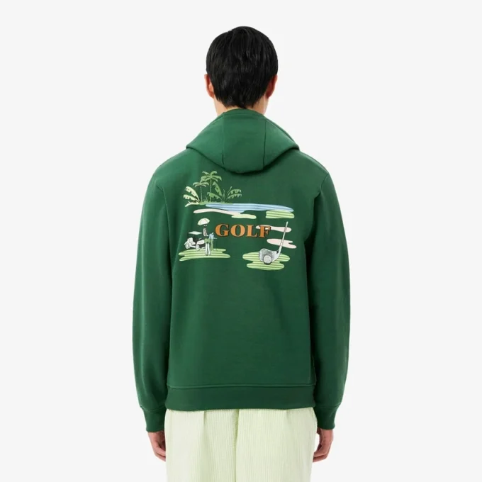Huvtröja med golfmotiv