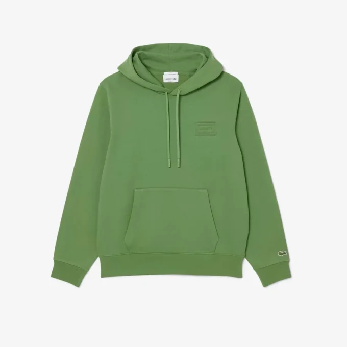 Huvtröja med präglad logotyp