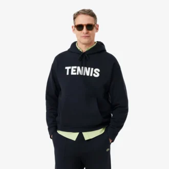 Huvtröja med tennismotiv
