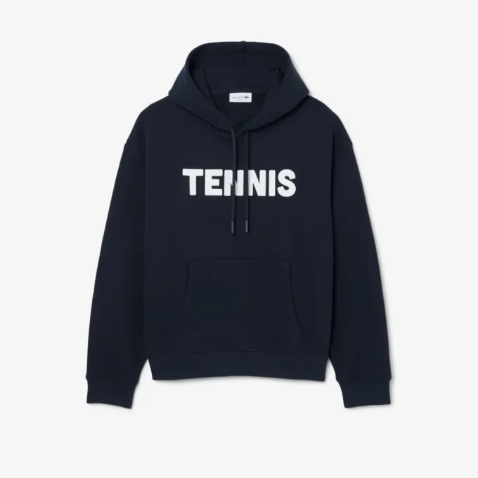 Huvtröja med tennismotiv