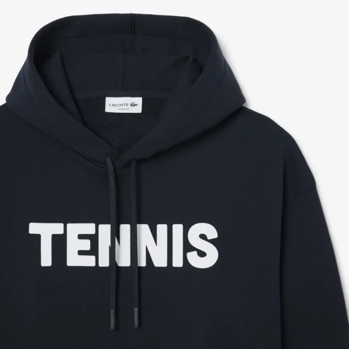 Huvtröja med tennismotiv