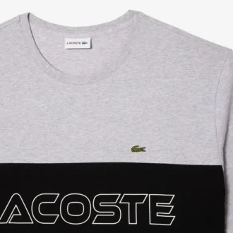Jersey-T-shirt i stor storlek för män med färgblock