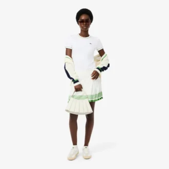 Jersey-T-shirt med kontrastkant för dam