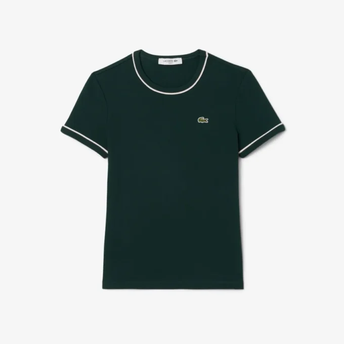 Jersey-T-shirt med kontrastkant för dam Jersey-T-shirt med kontrastkant för dam