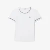Jersey-T-shirt med kontrastkant för dam Jersey-T-shirt med kontrastkant för dam