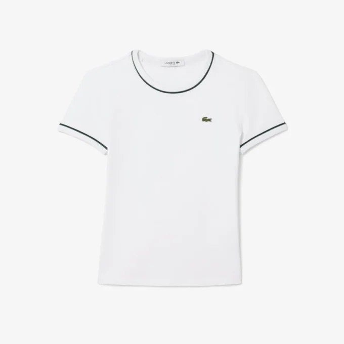 Jersey-T-shirt med kontrastkant för dam Jersey-T-shirt med kontrastkant för dam