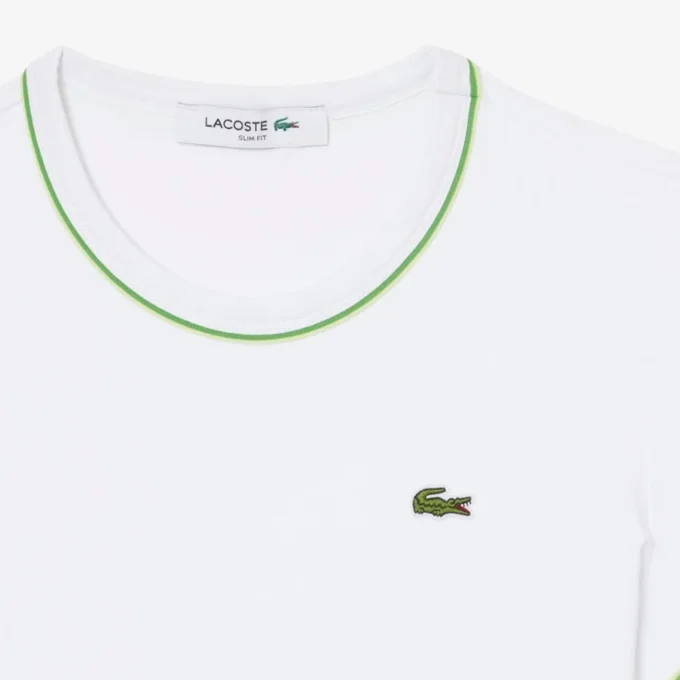 Jersey-T-shirt med kontrastkant för dam