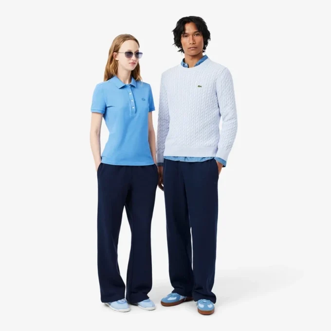 Joggingbyxor i fleece med lös passform Joggingbyxor i fleece med lös passform