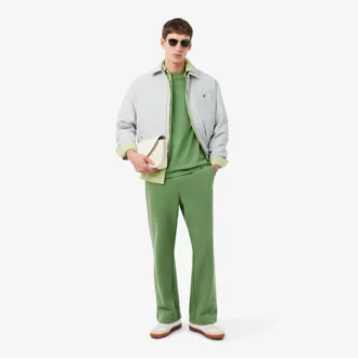 Joggingbyxor i fleece med lös passform