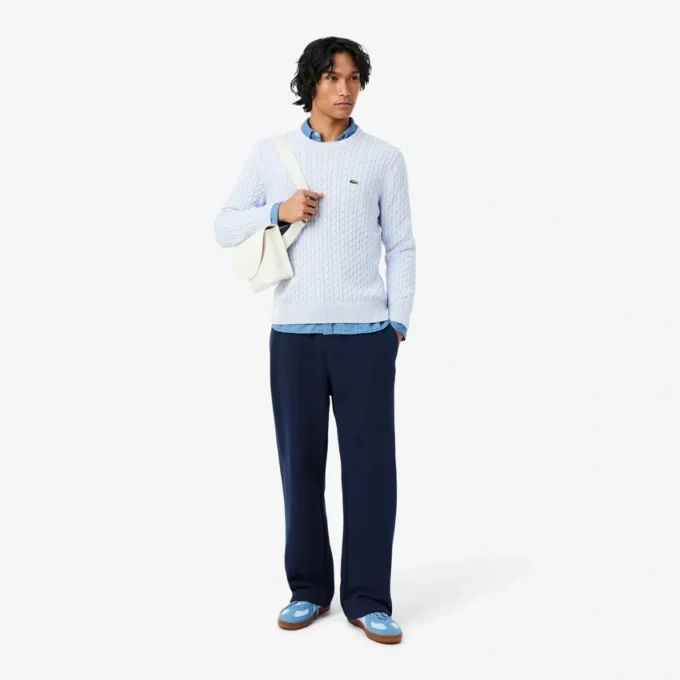 Joggingbyxor i fleece med lös passform Joggingbyxor i fleece med lös passform