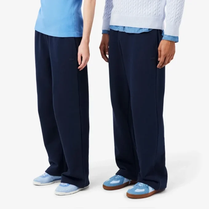 Joggingbyxor i fleece med lös passform Joggingbyxor i fleece med lös passform