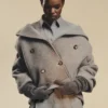 Kort oversized peacoat i ullblandning för dam Kort oversized peacoat i ullblandning för dam