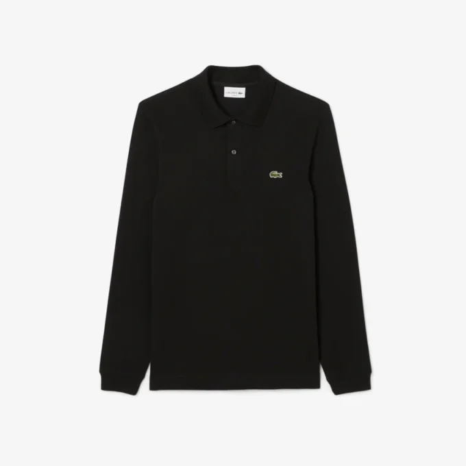 L.12.12 långärmad pikétröja i slim fit för herr L.12.12 långärmad pikétröja i slim fit för herr