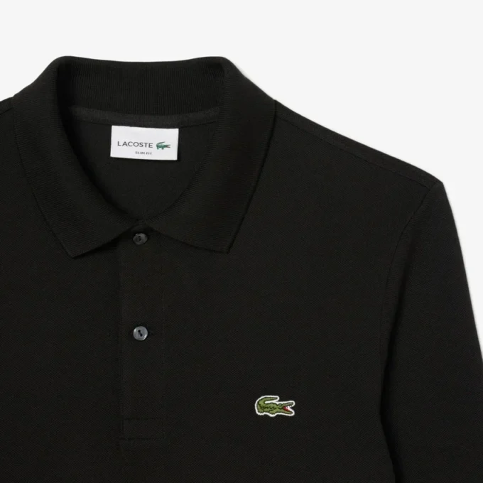 L.12.12 långärmad pikétröja i slim fit för herr L.12.12 långärmad pikétröja i slim fit för herr