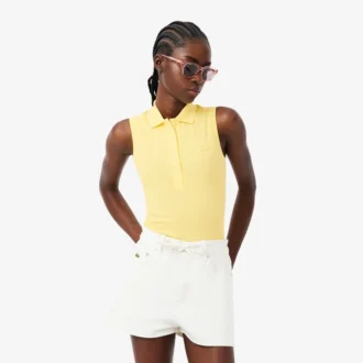 L.12.D ärmlös stretchpolo i slim fit för dam