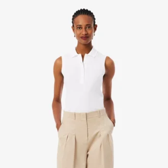 L.12.D ärmlös stretchpolo i slim fit för dam