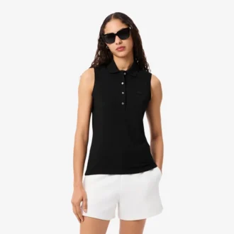 L.12.D ärmlös stretchpolo i slim fit för dam