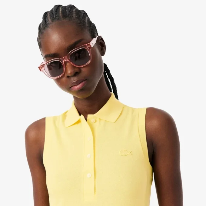 L.12.D ärmlös stretchpolo i slim fit för dam L.12.D ärmlös stretchpolo i slim fit för dam