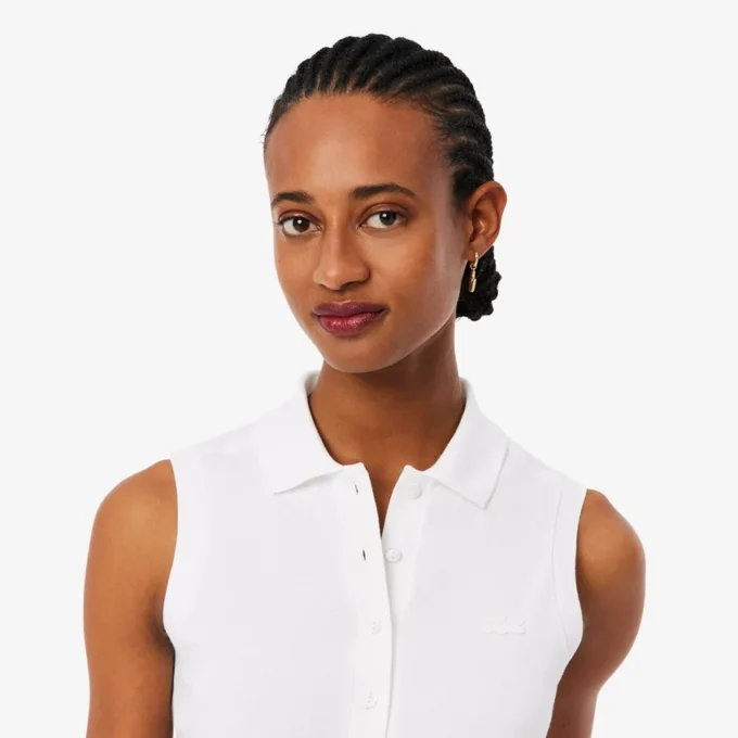 L.12.D ärmlös stretchpolo i slim fit för dam L.12.D ärmlös stretchpolo i slim fit för dam