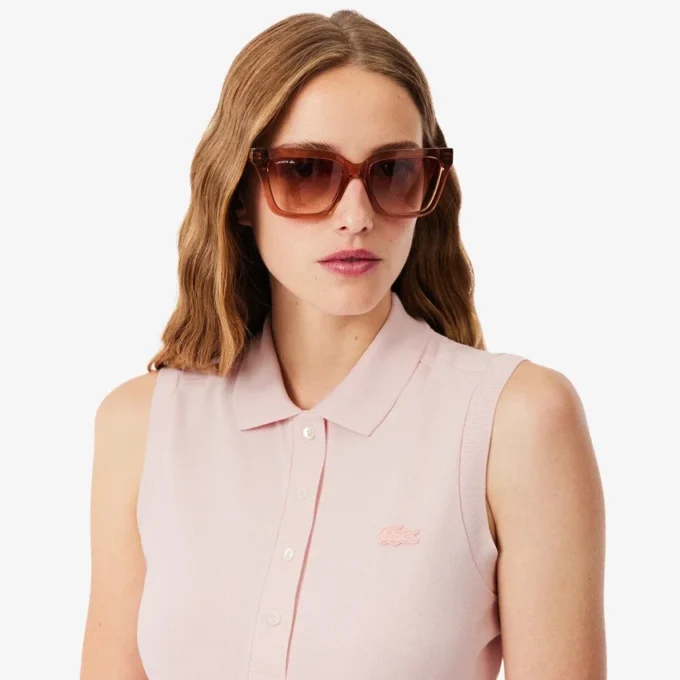 L.12.D ärmlös stretchpolo i slim fit för dam L.12.D ärmlös stretchpolo i slim fit för dam