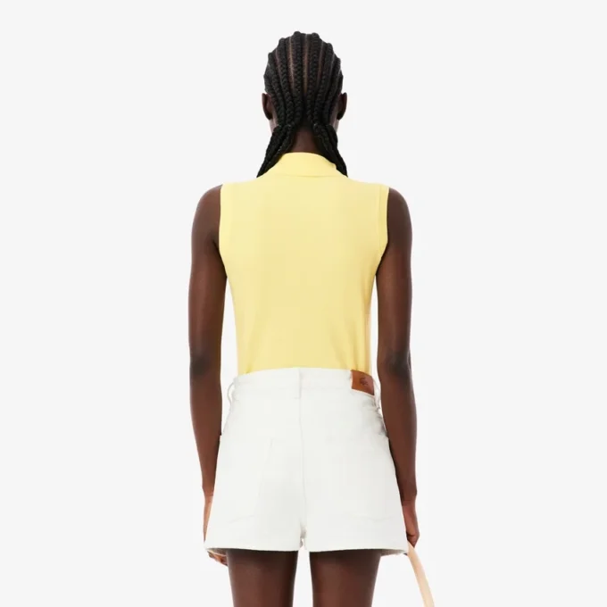 L.12.D ärmlös stretchpolo i slim fit för dam L.12.D ärmlös stretchpolo i slim fit för dam