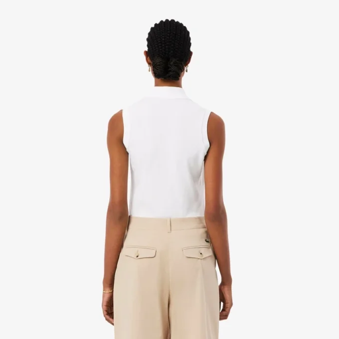 L.12.D ärmlös stretchpolo i slim fit för dam L.12.D ärmlös stretchpolo i slim fit för dam