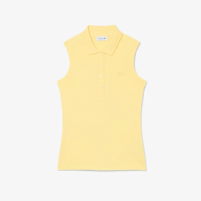 L.12.D ärmlös stretchpolo i slim fit för dam L.12.D ärmlös stretchpolo i slim fit för dam