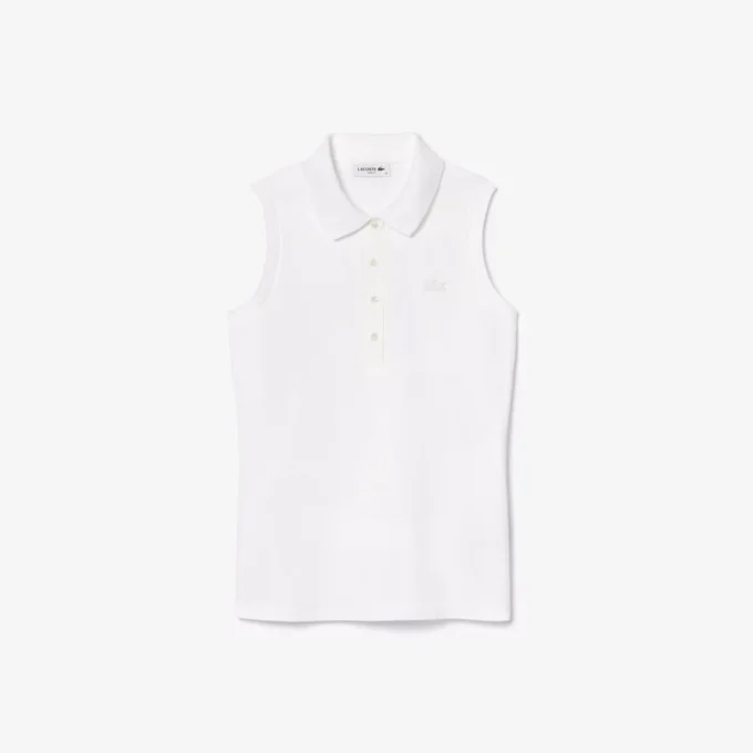 L.12.D ärmlös stretchpolo i slim fit för dam L.12.D ärmlös stretchpolo i slim fit för dam