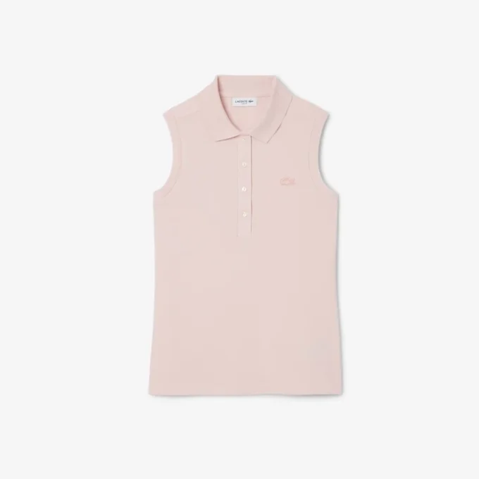L.12.D ärmlös stretchpolo i slim fit för dam L.12.D ärmlös stretchpolo i slim fit för dam