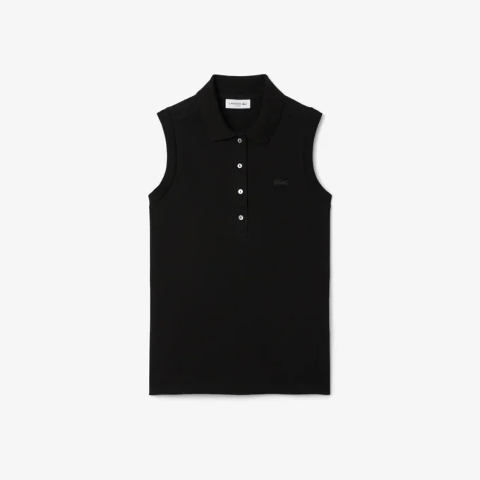 L.12.D ärmlös stretchpolo i slim fit för dam