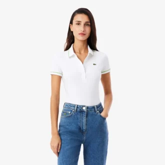 L.12.D Slim Fit Pikétröja med detaljer för dam