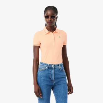 L.12.D Slim Fit Pikétröja med detaljer för dam