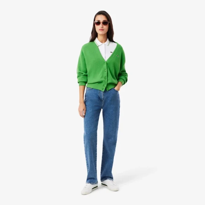 L.12.D Slim Fit Pikétröja med detaljer för dam L.12.D Slim Fit Pikétröja med detaljer för dam