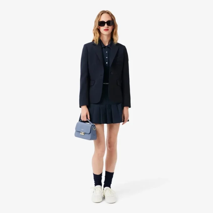 L.12.D Slim Fit Pikétröja med detaljer för dam