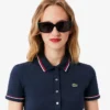 L.12.D Slim Fit Pikétröja med detaljer för dam