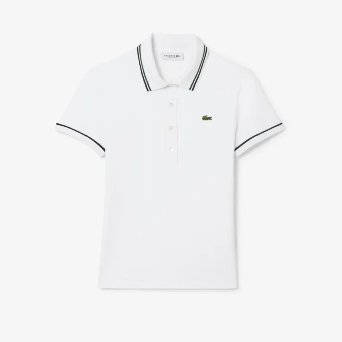 L.12.D Slim Fit Pikétröja med detaljer för dam L.12.D Slim Fit Pikétröja med detaljer för dam