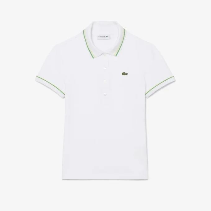 L.12.D Slim Fit Pikétröja med detaljer för dam L.12.D Slim Fit Pikétröja med detaljer för dam