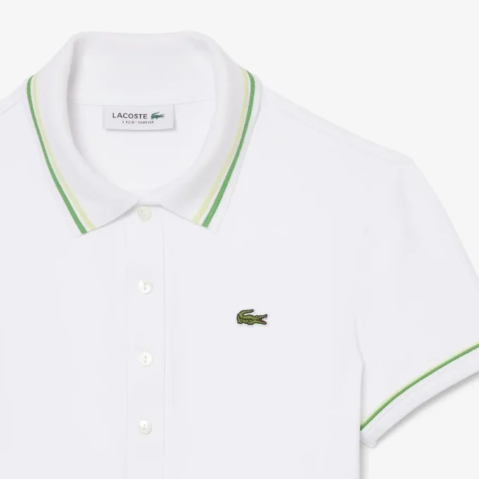 L.12.D Slim Fit Pikétröja med detaljer för dam L.12.D Slim Fit Pikétröja med detaljer för dam