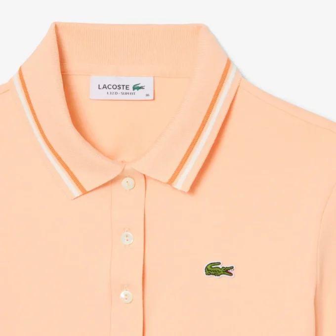 L.12.D Slim Fit Pikétröja med detaljer för dam L.12.D Slim Fit Pikétröja med detaljer för dam