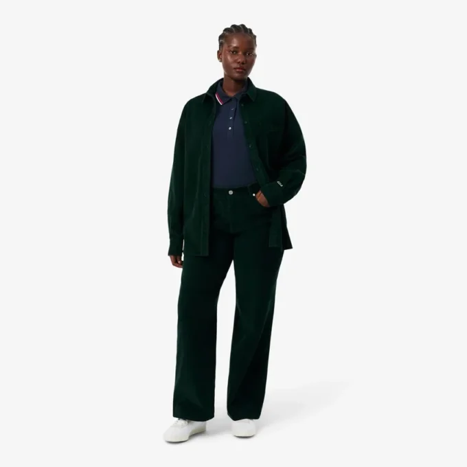L.12.D Slim Fit Pikétröja med detaljer för dam