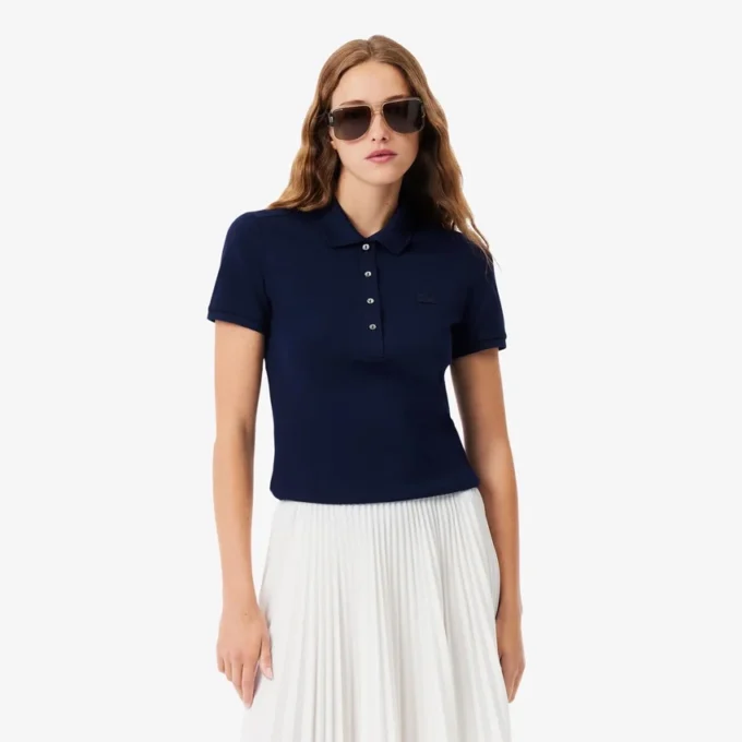 L.12.D Slim Fit Stretch Mini Piqua Pikétröja för dam