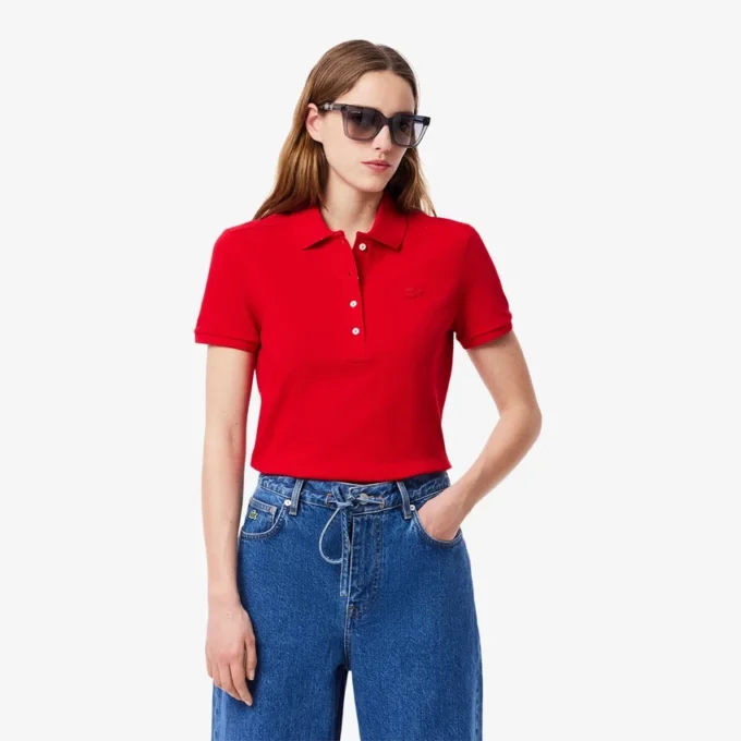 L.12.D Slim Fit Stretch Mini Piqua Pikétröja för dam