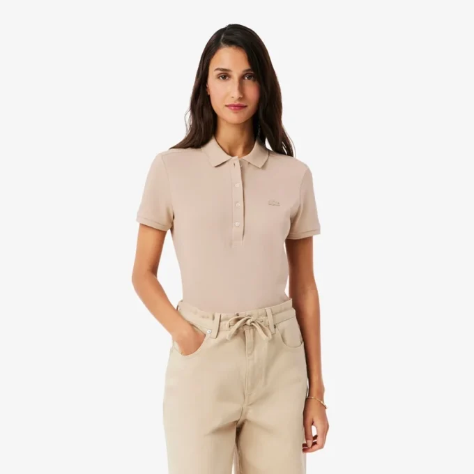 L.12.D Slim Fit Stretch Mini Piqua Pikétröja för dam