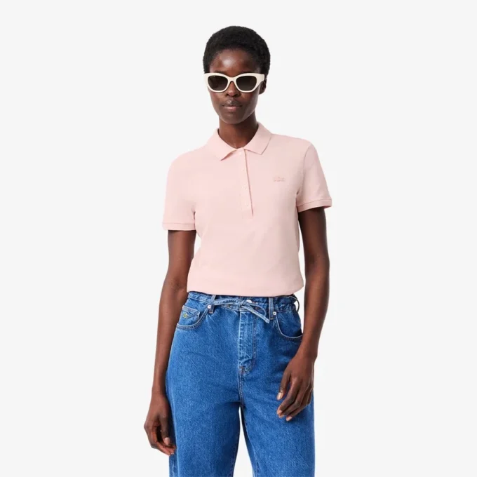 L.12.D Slim Fit Stretch Mini Piqua Pikétröja för dam