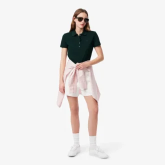 L.12.D Slim Fit Stretch Mini Piqua Pikétröja för dam