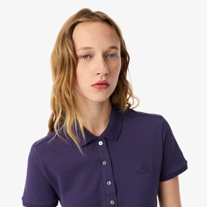 L.12.D Slim Fit Stretch Mini Piqua Pikétröja för dam
